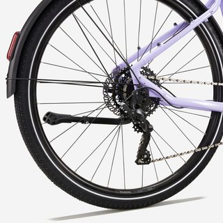 Bicicleta eléctrica trekking motor central cuadro bajo