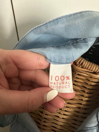 Vestito camicia in denim azzurro