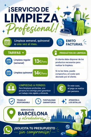 Trabajo con limpieza
