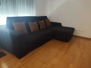 Sofá Cama Chaise Longue Negro