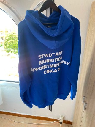 Sudadera Pull and Bear Azul Talla XL