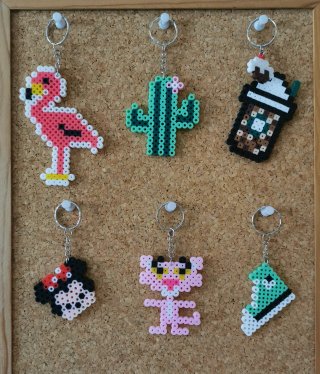 Llaveros Hama Beads de 5mm