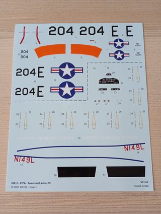 BEECHCRAFT MODEL 18 MAQUETA REVELL 1/48