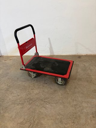 Carro de transporte Bauhaus rojo