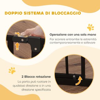 Cancelletto per Cani Estensibile e Regolabile per