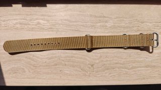 Cinturino Nato Zulu 22mm cachi