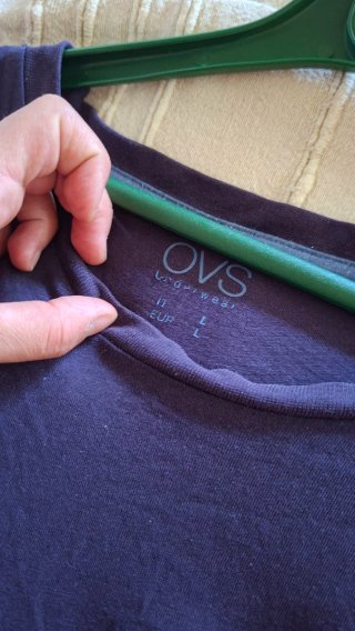 Pigiama lungo OVS uomo L grigio blu