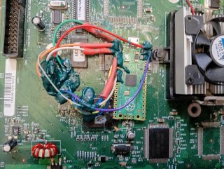 Placa base Xbox Classic + dico duro Seagate
