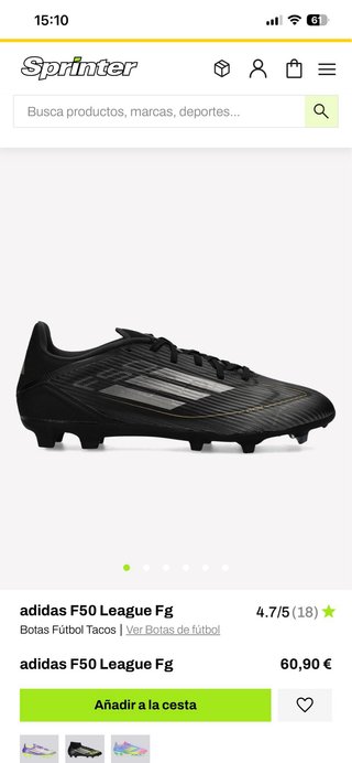 Adidas F50 League FG Botas Fútbol