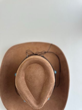 Sombrero Vaquero Marrón con Turquesas