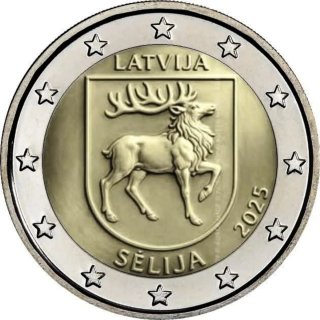 2€ Letonia 2025 Sēlija Conmemorativa