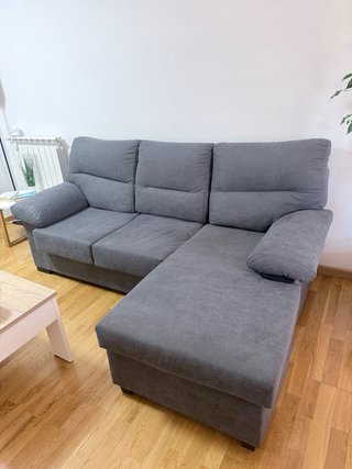 Sofá chaise longue gris marengo SOLO RECOGIDA