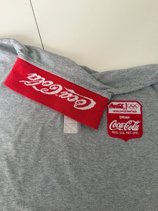 Polo Coca Cola x Olimpiadi Vintage Grigio Rosso