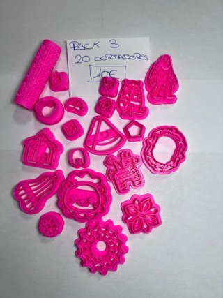 Pack 3: 20 Cortadores Arcilla Polimérica
