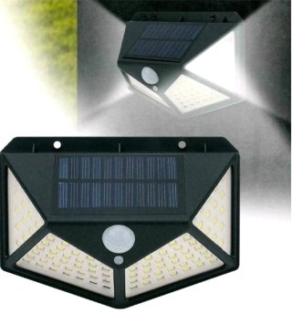 6 Faretti Solare 100 Led Esterno Sensore Movimento