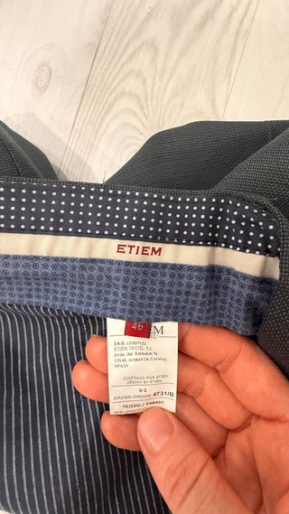 Traje ETIEM Javier Cañas Slim Fit Lana T.54