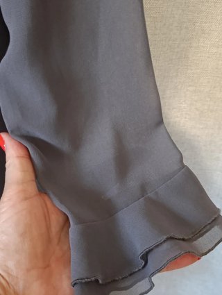 Camicia Benetton grigia volant XS