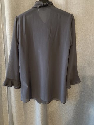 Camicia Benetton grigia volant XS
