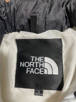 Piumino The North Face Nuptse Cropped Bicolore