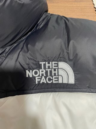 Piumino The North Face Nuptse Cropped Bicolore