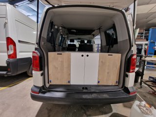 Mueble Cama Camper VW Cajones Almacenamiento