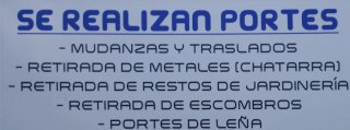 se realizan portes mudanzas limpieza de chalets et