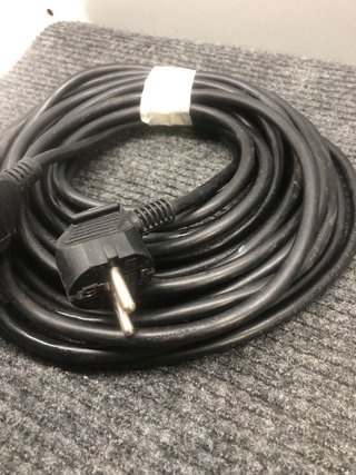 Cable extensión 10m Negro Camper Camping