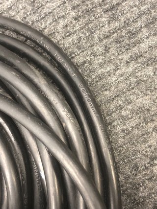 Cable extensión 10m Negro Camper Camping