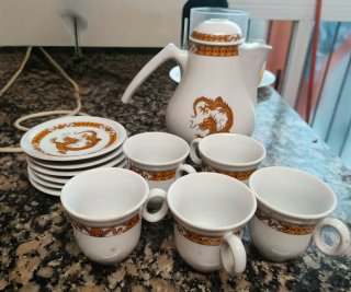 Juego de café oriental porcelana