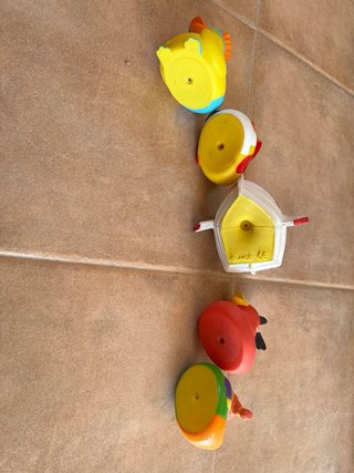 Conjunto 5 patos de goma
