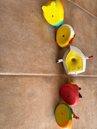 Conjunto 5 patos de goma