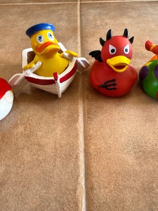 Conjunto 5 patos de goma