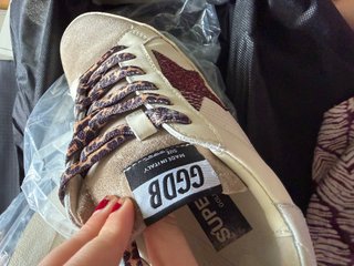 Golden Goose Sneakers Beige/Oro