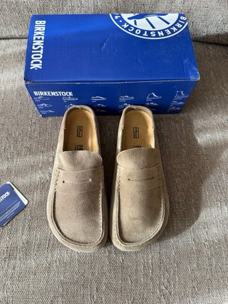 Birkenstock Naples wrapped mocassini scamosciati38