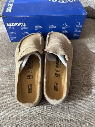 Birkenstock Naples wrapped mocassini scamosciati38