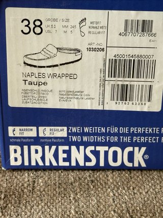 Birkenstock Naples wrapped mocassini scamosciati38