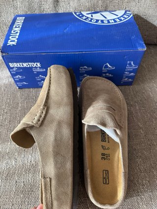 Birkenstock Naples wrapped mocassini scamosciati38