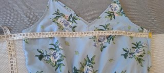 Abito Lungo Floreale Celeste H&M Tg.40