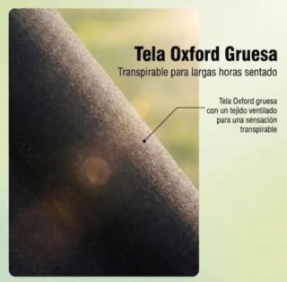 Tumbona plegable negra