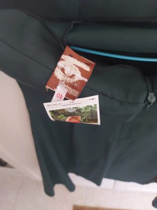 Vestido verde palabra de honor