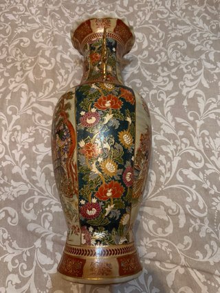 Jarrón Chino Grande porcelana Dorado 62cm