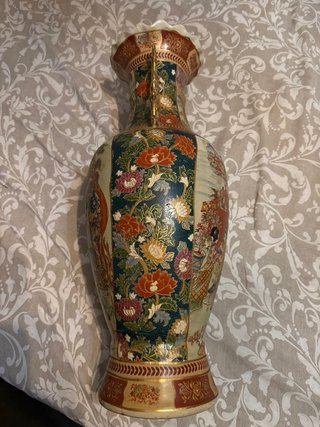 Jarrón Chino Grande porcelana Dorado 62cm