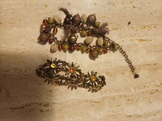 Lote pulseras y tobillera mujer