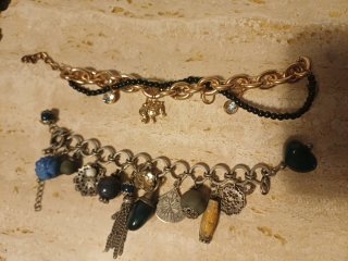 Lote pulseras y tobillera mujer