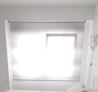 2 Tende a rullo grigie 200 cm di larghezza