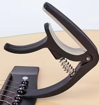 Cejilla para guitarra negra