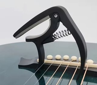 Cejilla para guitarra negra