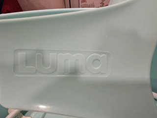 Bañera bebé Luma azul y gris