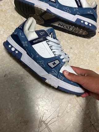 Zapatos Louis Vuitton Azules y Blancos