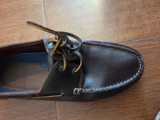 Zapatos náuticos piel marrón oscuro T44